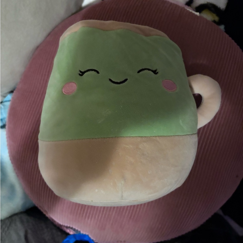 Squishmallows Green and Tan Stuffed Animal